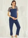 MONA 19298 Оптом Турция Комплект с Брюками (S+M+L+XL) MONAMISE Фабрика Купить Оптом с Турция