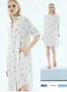 IBIZA 8049 Оптом Турция Платье Лён 100% (S+M+L+XL) IBIZA Фабрика Купить Оптом с Турция