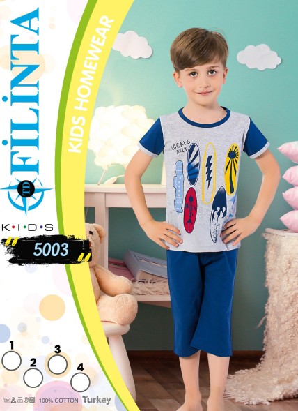 Пижама Детская для Мальчиков (1+2+3+4) FILINTA Оптом Турция