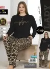 Lady 11326 Btl Uz Оптом Турция Женский Комплект с Брюками (2XL+3XL+4XL) Lady Фабрика Купить Оптом с Турция