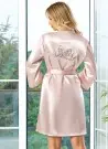 Fall 5905 Оптом Турция  Халат-Пеньюар Атласный Женский Fall Фабрика Купить Оптом с Турция