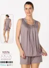 Caroline 92575 Оптом Турция Женский Комплект с Шортами (S+M+L+XL) Caroline Фабрика Купить Оптом с Турция