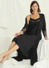 MONA 18507 Оптом Турция Женский Комплект с Халатом 2-КА (S+M+L+XL+XXL) MONAMISE Фабрика Купить Оптом с Турция
