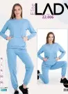 Lady 22006 Оптом Турция Спортивный Женский Костюм с Брюками (M+L+XL+2XL+3XL) Lady Фабрика Купить Оптом с Турция