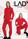 Lady 22008 Оптом Турция Спортивный Женский Костюм с Брюками (M+L+XL+2XL+3XL) Lady Фабрика Купить Оптом с Турция