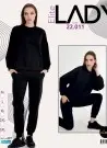 Lady 22011 Оптом Турция Спортивный Женский Костюм с Брюками (M+L+XL+2XL+3XL) Lady Фабрика Купить Оптом с Турция