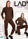 Lady 22013 Оптом Турция Спортивный Женский Костюм с Брюками (M+L+XL+2XL+3XL) Lady Фабрика Купить Оптом с Турция