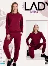 Lady 22014 Оптом Турция Спортивный Женский Костюм с Брюками (M+L+XL+2XL+3XL) Lady Фабрика Купить Оптом с Турция