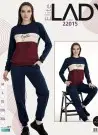 Lady 22015 Оптом Турция Спортивный Женский Костюм с Брюками (M+L+XL+2XL+3XL) Lady Фабрика Купить Оптом с Турция