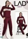Lady 22017 Оптом Турция Спортивный Женский Костюм с Брюками (M+L+XL+2XL+3XL) Lady Фабрика Купить Оптом с Турция