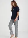 Catherines CB1012 Оптом Турция Женский Комплект с Брюками Viscose CATHERINE'S Basics 2025 Фабрика Купить Оптом с Турция