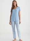 Catherines CB1014 Оптом Турция Женский Комплект с Брюками Viscose CATHERINE'S Basics 2025 Фабрика Купить Оптом с Турция