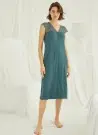 MONA 19304 Оптом Турция Ночная Сорочка (L+XL+XXL+3XL) MONAMISE  Фабрика Купить Оптом с Турция