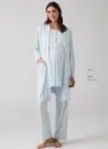 MERCIMARYA 1010 Mavi  Оптом Турция Пижамный Комплект Тройка для Беременных (M+L+XL) MERCI MARYA Фабрика Купить Оптом с Турция