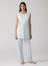 MERCIMARYA 1010 Mavi  Оптом Турция Пижамный Комплект Тройка для Беременных (M+L+XL) MERCI MARYA Фабрика Купить Оптом с Турция
