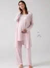 MERCIMARYA 1010 Pudra Оптом Турция Пижамный Комплект Тройка для Беременных (M+L+XL) MERCI MARYA Фабрика Купить Оптом с Турция