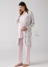 MERCIMARYA 1014 Pudra Оптом Турция Пижамный Комплект Тройка для Беременных (M+L+XL) MERCI MARYA Фабрика Купить Оптом с Турция