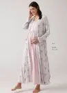 MERCIMARYA 1015 Pudra Оптом Турция Пижамный Комплект Двойка для Беременных (M+L+XL) MERCI MARYA Фабрика Купить Оптом с Турция