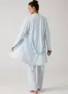 MERCIMARYA 1016 Mavi Оптом Турция Пижамный Комплект Тройка для Беременных (M+L+XL) MERCI MARYA Фабрика Купить Оптом с Турция
