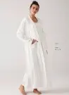 MERCIMARYA 1017 Ekru Оптом Турция Пижамный Комплект Двойка для Беременных (M+L+XL) MERCI MARYA Фабрика Купить Оптом с Турция
