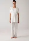 MERCIMARYA 1019 Ekru Оптом Турция Пижамный Комплект Тройка для Беременных (M+L+XL) MERCI MARYA Фабрика Купить Оптом с Турция