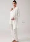MERCIMARYA 1020 Ekru Оптом Турция Пижамный Комплект Тройка для Беременных (M+L+XL) MERCI MARYA Фабрика Купить Оптом с Турция