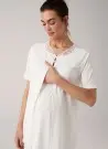 MERCIMARYA 1020 Ekru Оптом Турция Пижамный Комплект Тройка для Беременных (M+L+XL) MERCI MARYA Фабрика Купить Оптом с Турция
