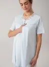 MERCIMARYA 1020 Mavi Оптом Турция Пижамный Комплект Тройка для Беременных (M+L+XL) MERCI MARYA Фабрика Купить Оптом с Турция