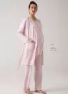 MERCIMARYA 1020 Pudra Оптом Турция Пижамный Комплект Тройка для Беременных (M+L+XL) MERCI MARYA Фабрика Купить Оптом с Турция