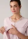 MERCIMARYA 1020 Pudra Оптом Турция Пижамный Комплект Тройка для Беременных (M+L+XL) MERCI MARYA Фабрика Купить Оптом с Турция