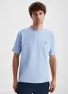 FT608 BLUE Оптом Турция Футболка TSHIRT COTTON First Touch Фабрика Купить Оптом с Турция