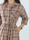 JEN 04408 Bej Оптом Турция Туника Рубашка Cotton (M+L+XL+2XL+3XL) JEN Фабрика Купить Оптом с Турция
