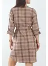 JEN 04408 Bej Оптом Турция Туника Рубашка Cotton (M+L+XL+2XL+3XL) JEN Фабрика Купить Оптом с Турция