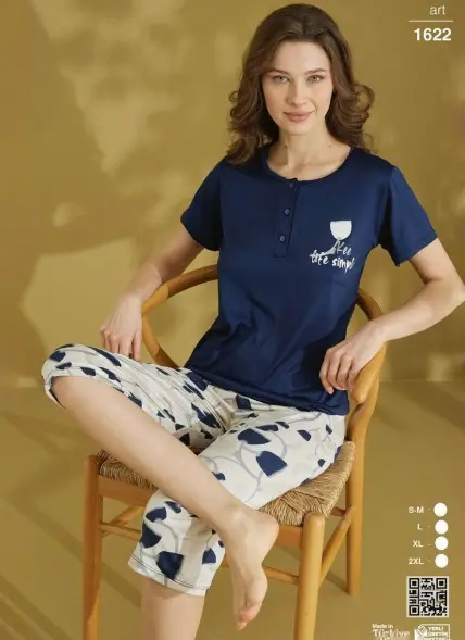 ✅Женский Комплект с Капри (S+M+L+XL) SEAMLIFE Оптом Турция Фабрика