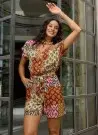 GIZZEY 21077 Оптом Турция Комбинезон Шорты Женский (S+M+L+XL) GIZZEY Фабрика Купить Оптом с Турция