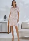 Sevim 12815 Оптом Турция Халат Туника на Пуговицах (S+M+L+XL) Sevim Фабрика Купить Оптом с Турция