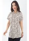 JEN 0526 Оптом Турция Женская Рубашка (L+XL+2XL+3XL+4XL) JEN Фабрика Купить Оптом с Турция