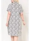 JEN 05112 Оптом Турция Туника (XL+2XL+3XL+4XL+5XL) JEN Фабрика Купить Оптом с Турция