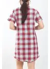 JEN 05127 Kirmizi Оптом Турция Туника Рубашка Cotton (M+L+XL+2XL+3XL) JEN Фабрика Купить Оптом с Турция