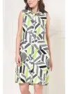 JEN 05137 Оптом Турция Туника Рубашка Viscosa (M+L+XL+2XL) JEN Фабрика Купить Оптом с Турция